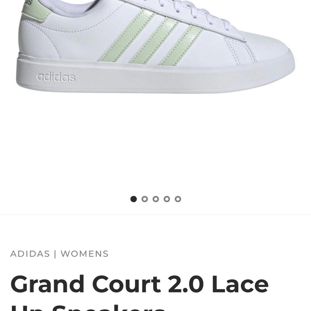 NEW Adidas White and Green Classic Sneakers
